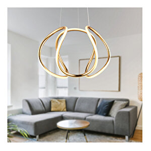 Pietra Gold Sarkit 56 Watt Led Avize