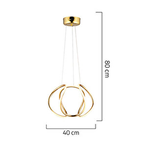 Pietra Gold Sarkit 56 Watt Led Avize