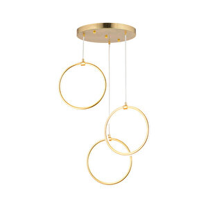 Ruscello 3lü Gold 102 Watt Led Avize