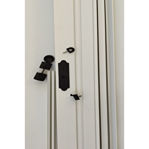 Akordiyon Kapi Camli 12 Mm Pvc 100x215