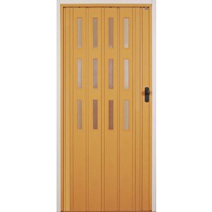 Akordiyon Kapi Camli 12 Mm Pvc 86x215