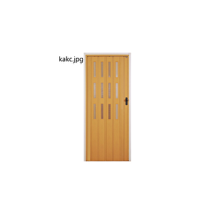 Akordiyon Kapi Camli 12 Mm Pvc 86x215