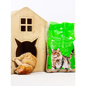 Mısır Koçanından Doğal Topaklanan Tozsuz Kedi Kumu 10lt