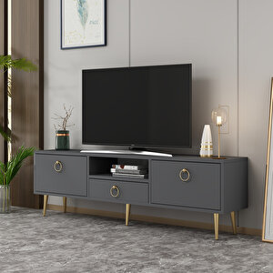Drop Tv Ünitesi Antrasit-Altın