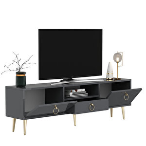 Drop Tv Ünitesi Antrasit-Altın
