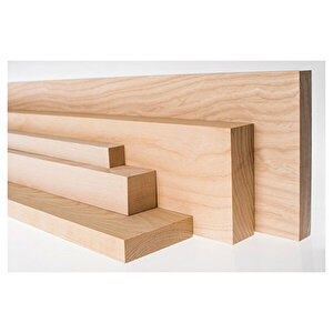 (1,5x1,5 Cm X 50 Cm 1 Adet) Dişbudak Kereste Çıta Tahta Ash Timber Taslak 50 cm