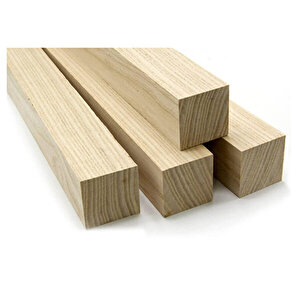 (4x8 Cm X 100 Cm 1 Adet) Dişbudak Çıta Kereste Tahta Ash Timber Taslak