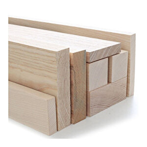 (6x6 Cm X 190 Cm 1 Adet) Dişbudak Çıta Kereste Tahta Ash Timber Taslak 190 cm