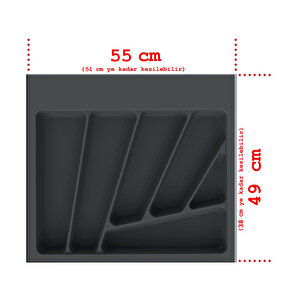 Netaks çekmece Içi Kepçelik 55*49 Cm