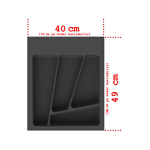 Netaks çekmece Içi Kepçelik 40*49 Cm