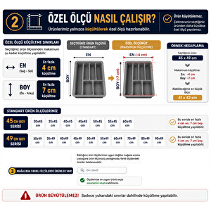 Netaks çekmece Içi Kepçelik 40*49 Cm