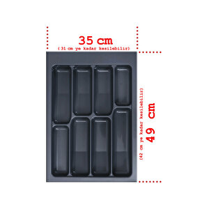 Netaks çekmece Içi Kaşiklik 35*49 Cm