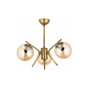Şeffaf Modern Avize E27 36w 47cm Metal Eskitme Dorbien-fz-7392-3e