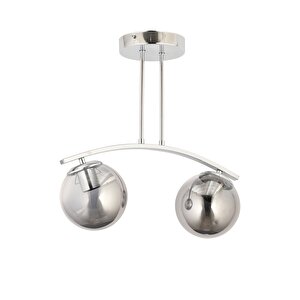 Küre Modern Avize E27 24w 45cm Metal Krom Dorbien-fz-7391-2k