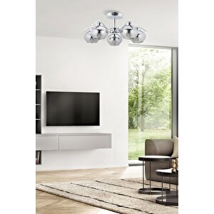 Vacuum Modern Avize E27 60w 65cm Metal Krom Dorbien-fz-7390-5k