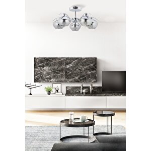 Vacuum Modern Avize E27 60w 65cm Metal Krom Dorbien-fz-7390-5k