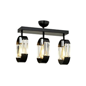 Speed Modern Avize E27 36w 30x12cm Metal Siyah Dorbien-fz-7380-3s-bsy