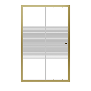 Duşakabin Ön Cephe Altın Çizgili - Ölçü : 125 Cm 125 cm