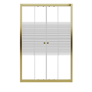 Duşakabin Ön Cephe Altın Çizgili - Ölçü : 139 Cm 139 cm
