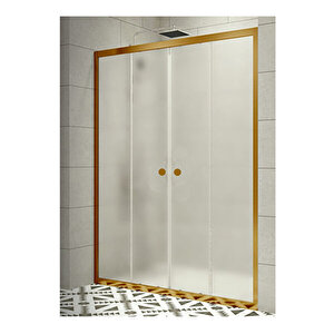 Duşakabin Ön Cephe Altın Buzlu - Ölçü : 158 Cm 158 cm