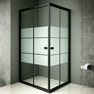 Duşakabin Kare Siyah Kumlama Box - Ölçü : 80x100 Cm 80x100 cm