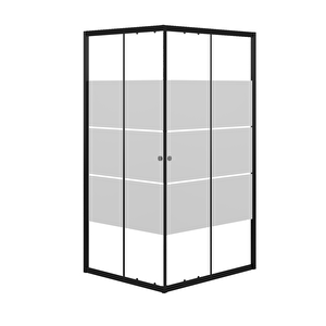 Durul Duşakabin Kare Siyah Kumlama Box - Ölçü : 80x100 Cm