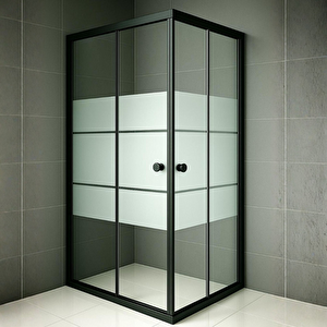 Duşakabin Kare Siyah Kumlama Box - Ölçü : 95x115 Cm 95x115 cm