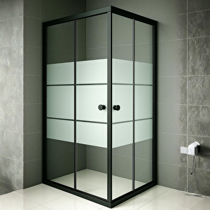 Duşakabin Kare Siyah Kumlama Box - Ölçü : 95x115 Cm 95x115 cm