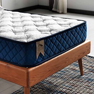 Argimo Blue Tek Kişilik Tavşan Tüyü Örme Kumaşlı Sünger Yatak 90x190