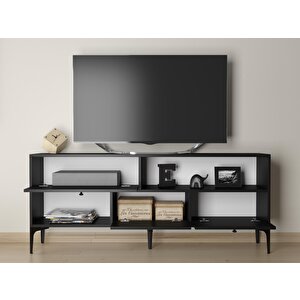 Wood'n Love Katre 150 Cm Metal Ayaklı Tv Ünitesi - Siyah / Siyah