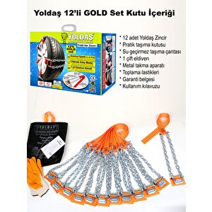 Yoldaş Kar Zincirleri 12'li GOLD set Takmatik Tip Kar Zinciri