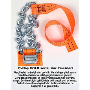 Yoldaş Kar Zincirleri 12'li GOLD set Takmatik Tip Kar Zinciri