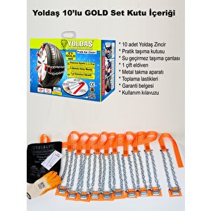 Yoldaş Kar Zincirleri 10'lu GOLD set Takmatik Tip Kar Zinciri
