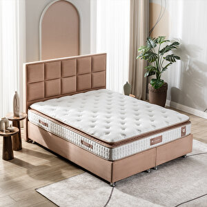 US. Sleeping Ultra Ortopedik Touch Brown Orijinal Pedli Yaylı Yatak (27Cm) 150X200 150x200 cm
