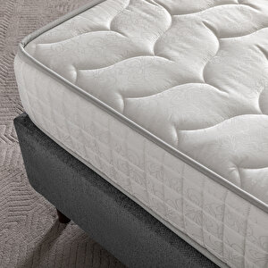 US. SLEEPING FULL ORTOPEDİK GREY YAYLI YATAK 140 X 190