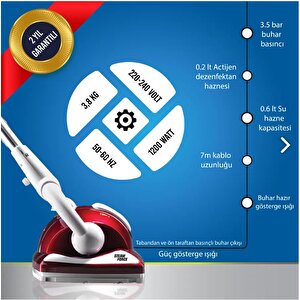 Hero Bt-123 Steam Force Buhar Basınçlı Zemin Temizleyici