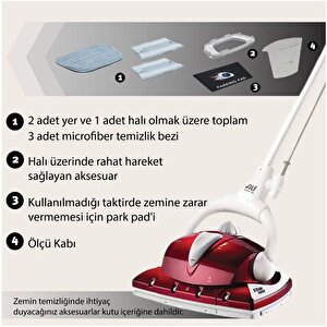 Hero Bt-123 Steam Force Buhar Basınçlı Zemin Temizleyici