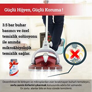 Hero Bt-123 Steam Force Buhar Basınçlı Zemin Temizleyici