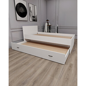 Arnetti Sofia 90x190 Yatak Uyumlu 2 Kişilik Yavrulu Karyola, Beyaz - Sofia