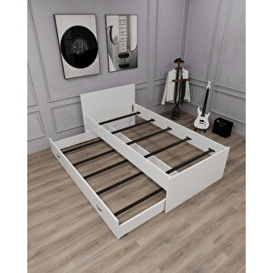 Arnetti Sofia 90x190 Yatak Uyumlu 2 Kişilik Yavrulu Karyola, Beyaz - Sofia