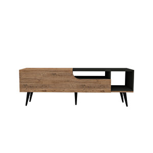 Arnetti Alba Tv Sehpası – Modern Kapaklı Tv Ünitesi 150 Cm (ATLANTİK ÇAM & ANTRASİT)