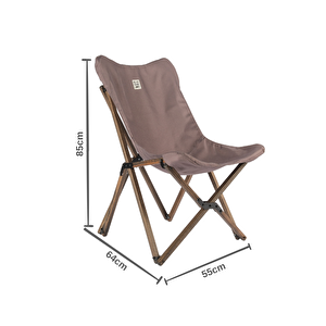 Ahşap Katlanır Masa Sandalye Seti Antrasit Iskelet Koyu Gri Kılıf, 60x60x55 Masa
