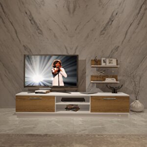 Eko 4b Mdf Dvd Tv Ünitesi Tv Sehpası Beyaz Pera
