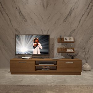 Eko 4b Mdf Dvd Tv Ünitesi Tv Sehpası Naturel Ceviz