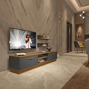 Eko 4b Mdf Dvd Tv Ünitesi Tv Sehpası Pera Antrasit