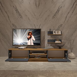 Eko 4b Mdf Dvd Tv Ünitesi Tv Sehpası Pera Antrasit