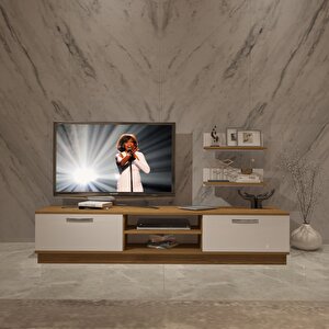 Eko 4b Mdf Dvd Tv Ünitesi Tv Sehpası Pera Beyaz