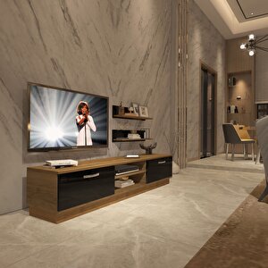 Eko 4b Mdf Dvd Tv Ünitesi Tv Sehpası Pera Siyah