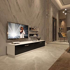 Eko 4b Slm Std Tv Ünitesi Tv Sehpası Beyaz - Siyah
