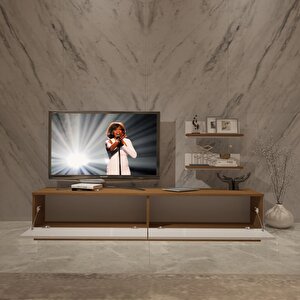 Eko 4b Slm Std Tv Ünitesi Tv Sehpası Ceviz Beyaz